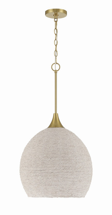 Craftmade - 61391W-SB - One Light Pendant - Keira - Satin Brass