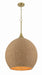 Craftmade - 61393-SB - Three Light Pendant - Keira - Satin Brass