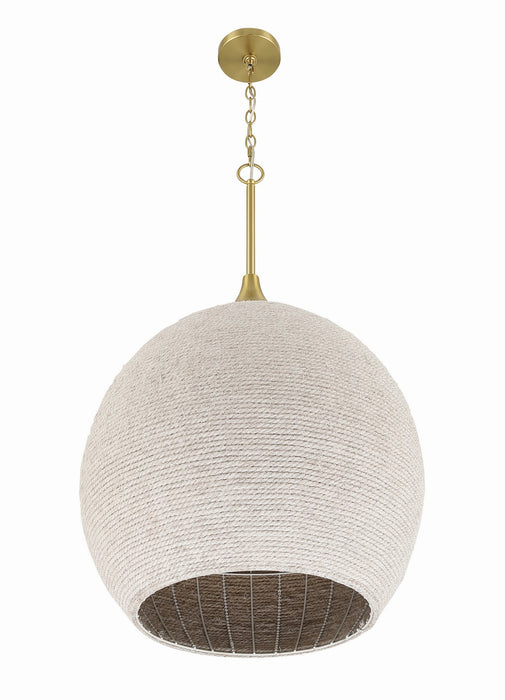 Craftmade - 61393W-SB - Three Light Pendant - Keira - Satin Brass