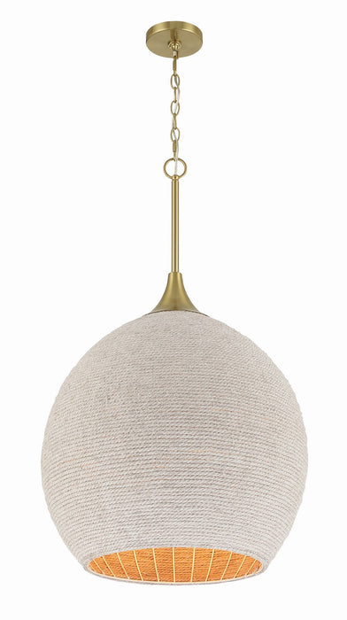 Craftmade - 61393W-SB - Three Light Pendant - Keira - Satin Brass