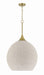 Craftmade - 61393W-SB - Three Light Pendant - Keira - Satin Brass
