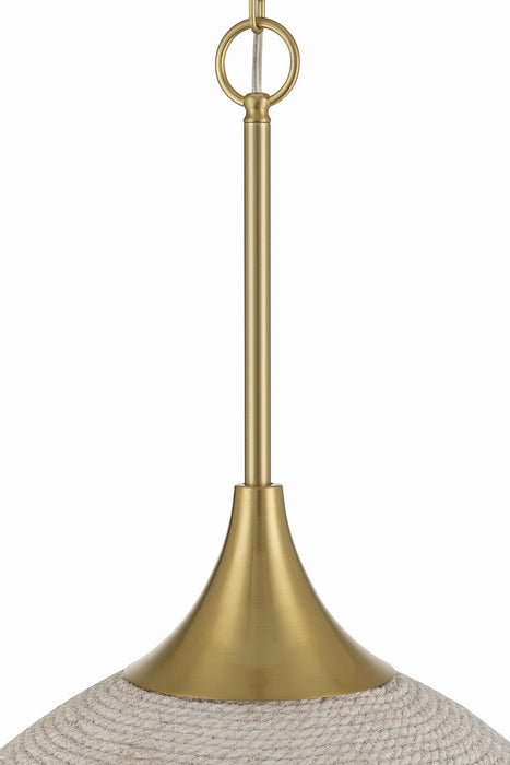 Craftmade - 61393W-SB - Three Light Pendant - Keira - Satin Brass