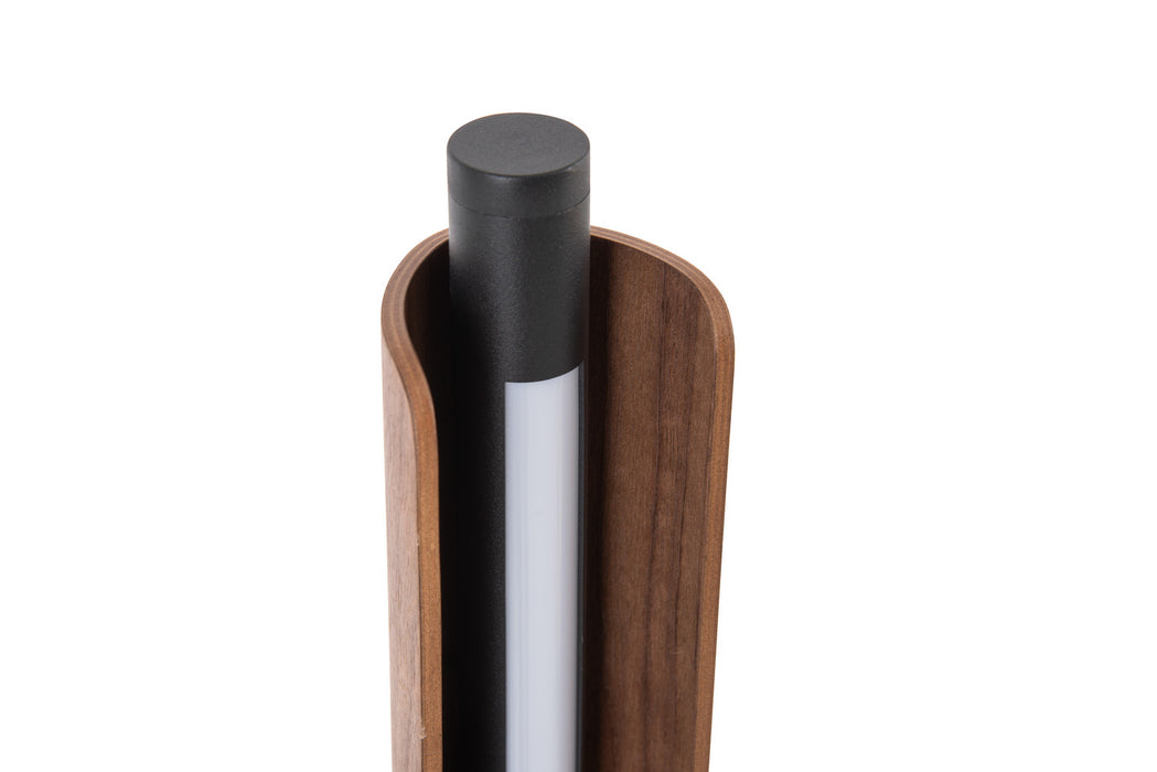 Craftmade - 87031FBWAL-F - LED Floor Lamp - Cameron - Flat Black/Walnut