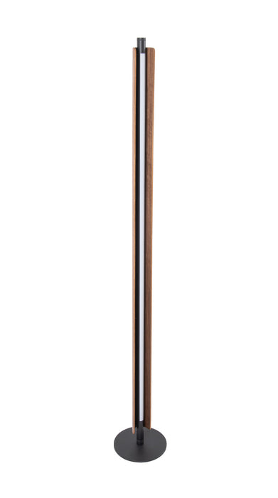 Craftmade - 87031FBWAL-F - LED Floor Lamp - Cameron - Flat Black/Walnut