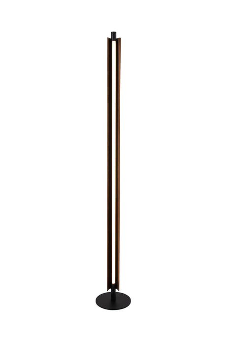 Craftmade - 87031FBWAL-F - LED Floor Lamp - Cameron - Flat Black/Walnut