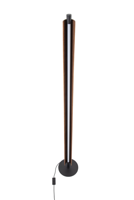 Craftmade - 87031FBWAL-F - LED Floor Lamp - Cameron - Flat Black/Walnut