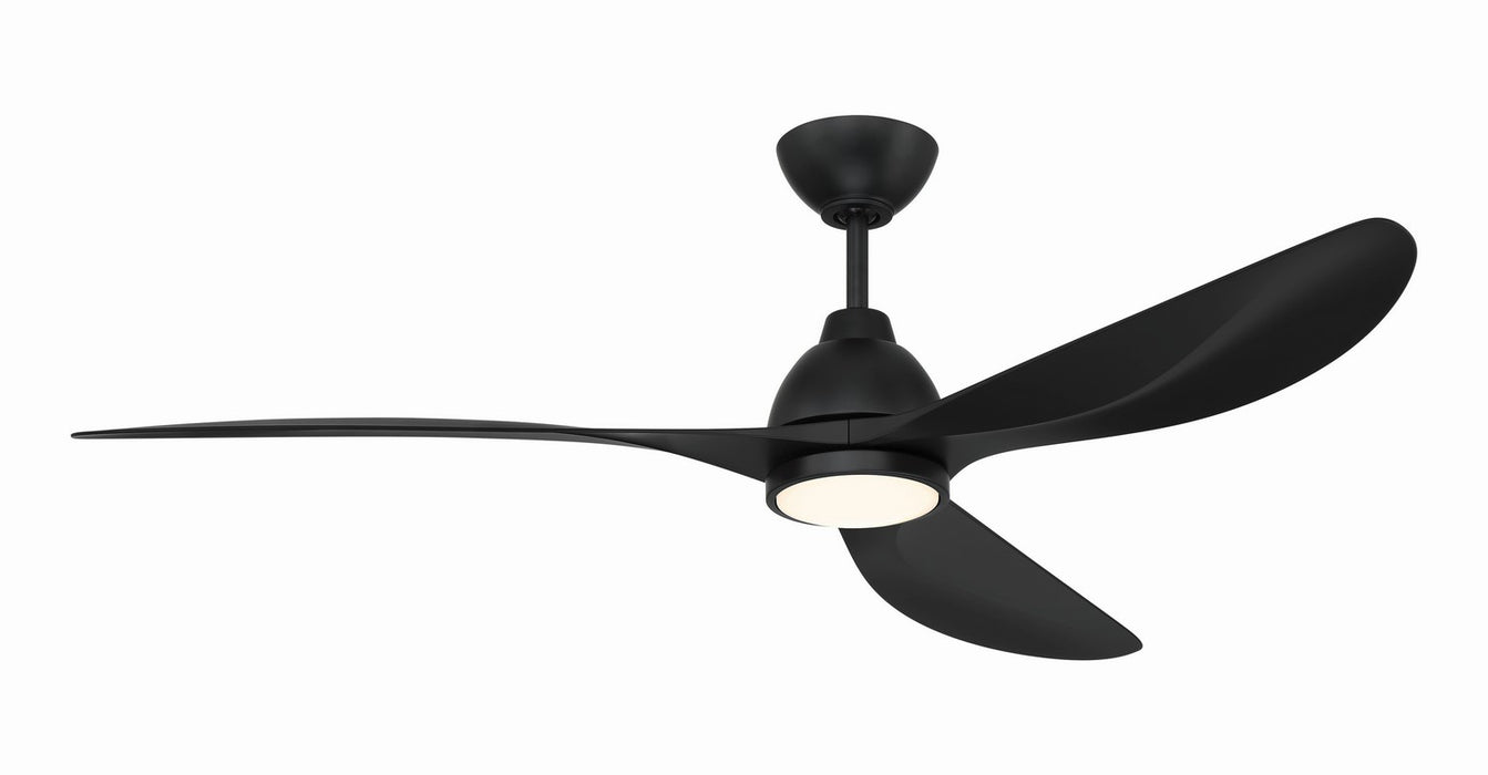 Craftmade - FRZ56FB3 - 56" Ceiling Fan - Frazier 56" In/Outdoor Damp Rated Ceiling Fan - Flat Black