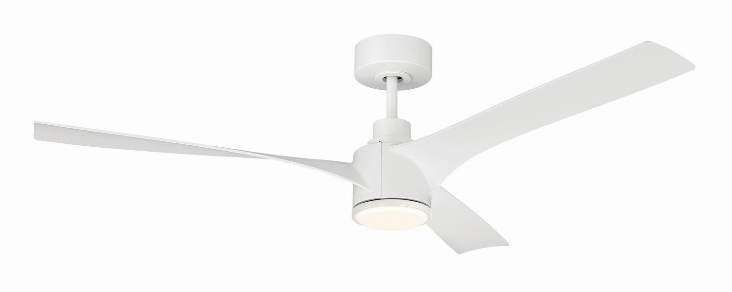 Craftmade - PHB52W3 - 52" Ceiling Fan - Phoebe 52" 3-Blade In/Outdoor Damp Fan - White