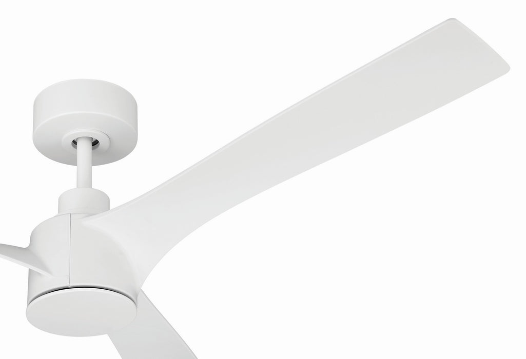Craftmade - PHB52W3 - 52" Ceiling Fan - Phoebe 52" 3-Blade In/Outdoor Damp Fan - White