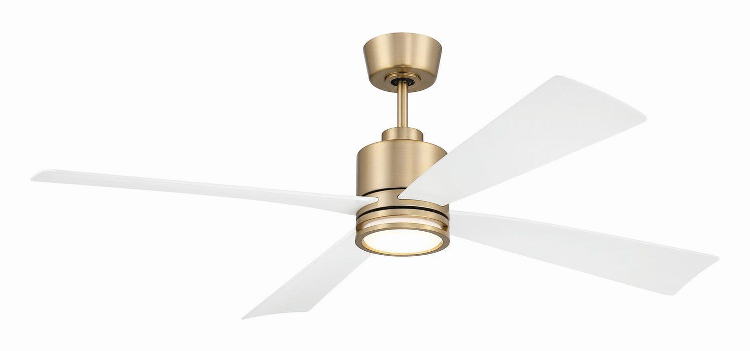 Craftmade - RHT52SB4 - 52" Ceiling Fan - Rhett 52" In/Outdoor Fan Damp Rated - Satin Brass
