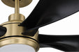 Craftmade - RSL52SBFB5 - 52" Ceiling Fan - Rosalie 52" 5-Blade Indoor ceiling Fan - Satin Brass