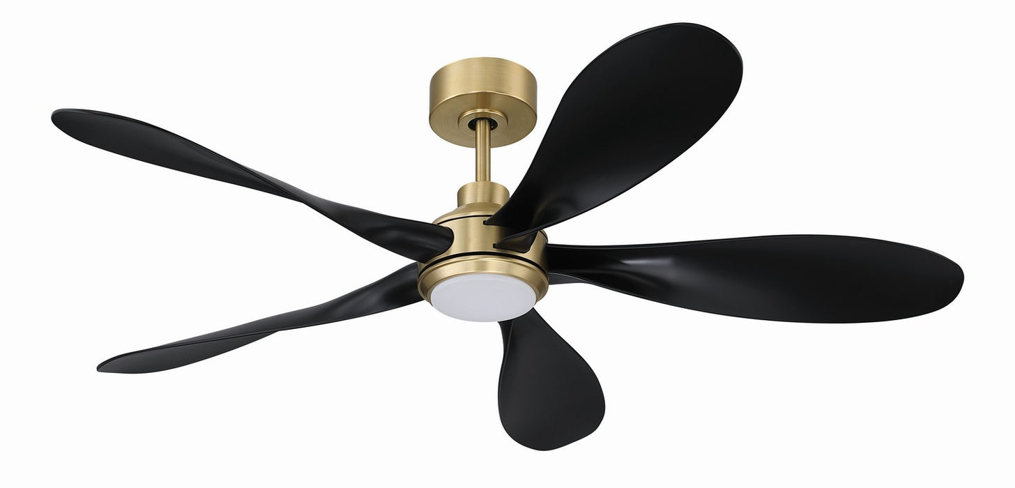 Craftmade - RSL52SBFB5 - 52" Ceiling Fan - Rosalie 52" 5-Blade Indoor ceiling Fan - Satin Brass