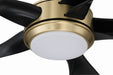 Craftmade - RSL52SBFB5 - 52" Ceiling Fan - Rosalie 52" 5-Blade Indoor ceiling Fan - Satin Brass