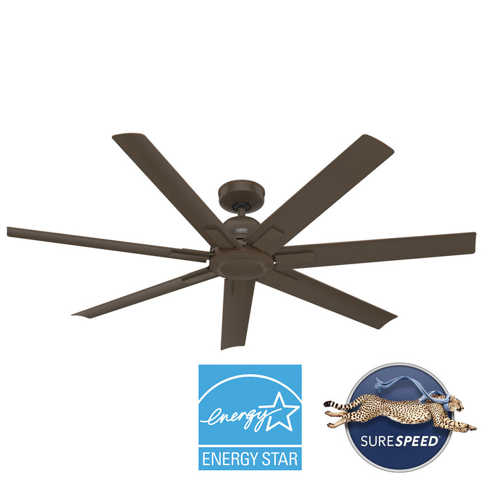 Hunter - 50001 - 60" Ceiling Fan - Downtown - Matte Bronze