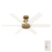 Hunter - 50063 - 52" Ceiling Fan - Kennicott - Luxe Gold