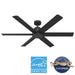 Hunter - 51830 - 60" Ceiling Fan - Kennicott - Matte Black