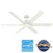 Hunter - 51831 - 60" Ceiling Fan - Kennicott - Fresh White