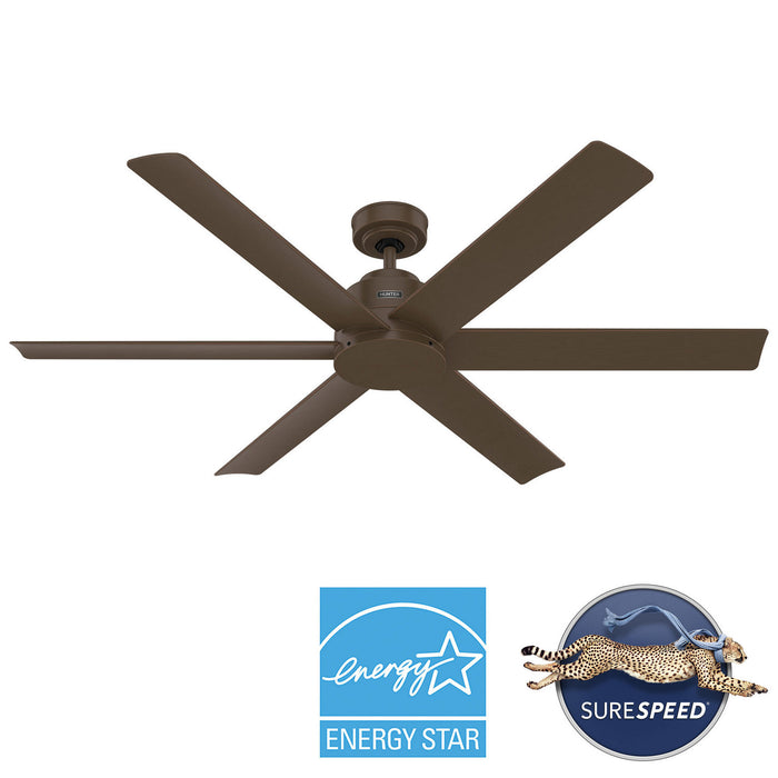 Hunter - 51832 - 60" Ceiling Fan - Kennicott - Matte Bronze