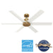Hunter - 51833 - 60" Ceiling Fan - Kennicott - Luxe Gold