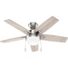 Hunter - 52495 - 44" Ceiling Fan - Anisten - Brushed Nickel