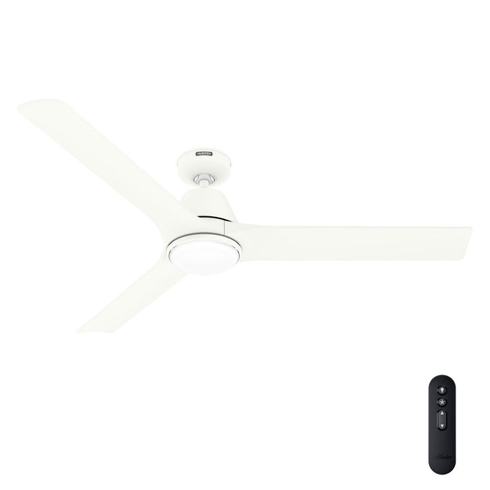 Hunter - 52820 - 60" Ceiling Fan - Aeronaut - Matte White