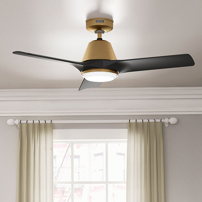Hunter - 52885 - 44" Ceiling Fan - Aeronaut - Luxe Gold