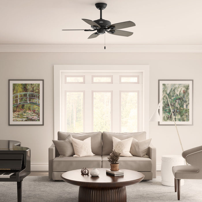 Hunter - 53485 - 42" Ceiling Fan - Builder Elite - Matte Black