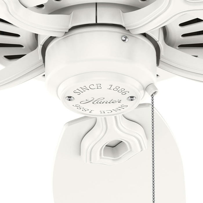 Hunter - 53486 - 42" Ceiling Fan - Builder Elite - Fresh White