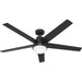 Hunter - 53780 - 60" Ceiling Fan - Aerodyne - Matte Black
