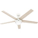 Hunter - 53781 - 60" Ceiling Fan - Aerodyne - Matte White