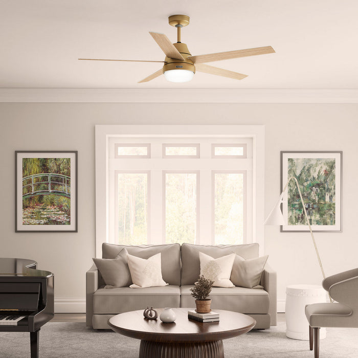 Hunter - 53783 - 60" Ceiling Fan - Aerodyne - Luxe Gold