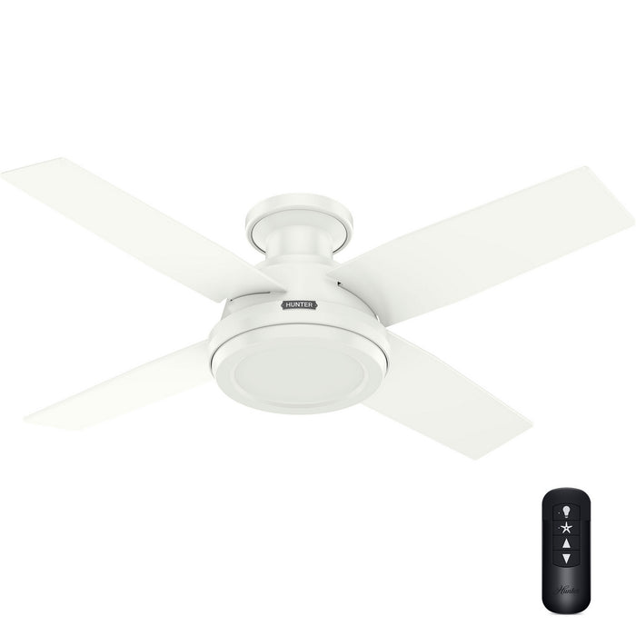 Hunter - 59334 - 44" Ceiling Fan - Dempsey - Fresh White