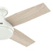 Hunter - 59334 - 44" Ceiling Fan - Dempsey - Fresh White