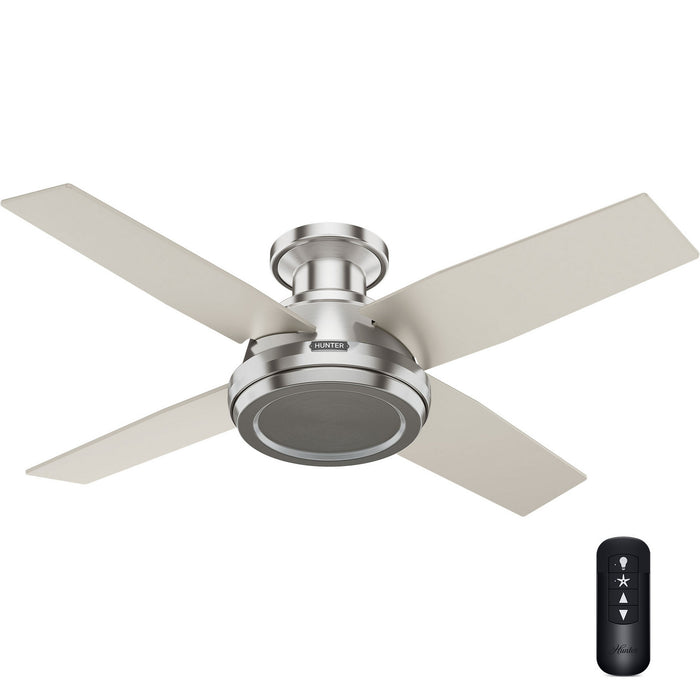 Hunter - 59335 - 44" Ceiling Fan - Dempsey - Brushed Nickel