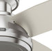 Hunter - 59335 - 44" Ceiling Fan - Dempsey - Brushed Nickel