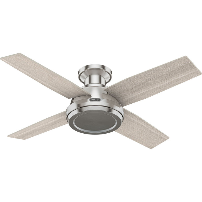 Hunter - 59335 - 44" Ceiling Fan - Dempsey - Brushed Nickel