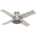 Hunter - 59335 - 44" Ceiling Fan - Dempsey - Brushed Nickel