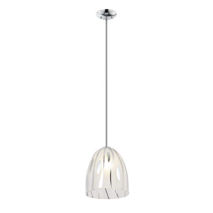 Varaluz - 1070P01CH - One Light Pendant - Chroman Empire - Chrome