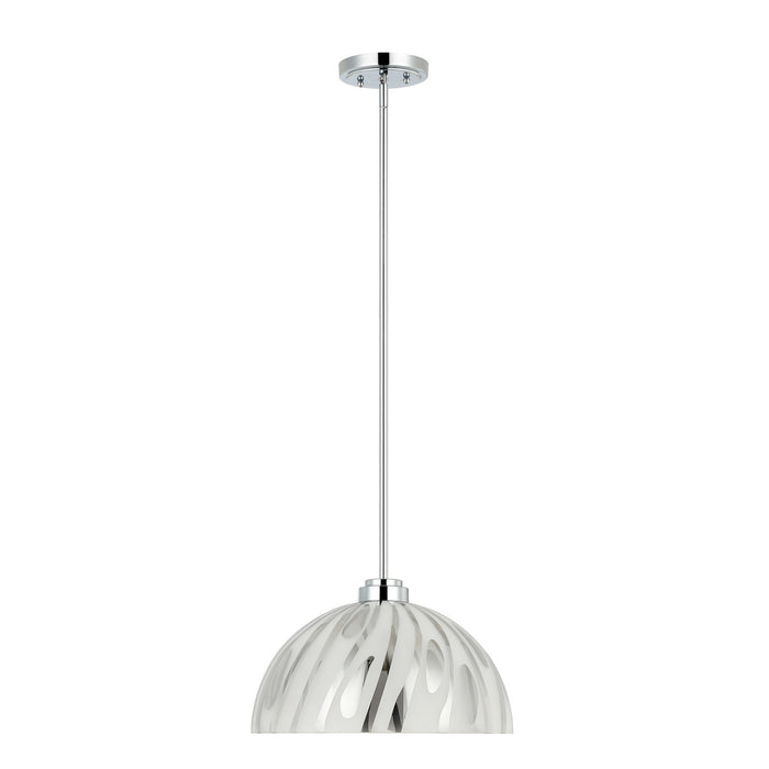 Varaluz - 1070P01LCH - One Light Pendant - Chroman Empire - Chrome