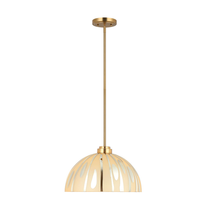 Varaluz - 1070P01LSG - One Light Pendant - Chroman Empire - Satin Gold