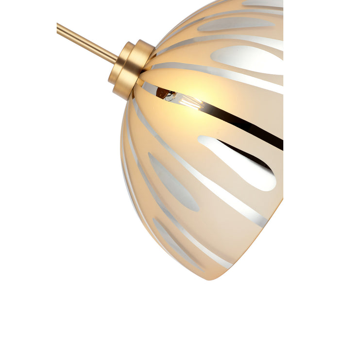 Varaluz - 1070P01LSG - One Light Pendant - Chroman Empire - Satin Gold