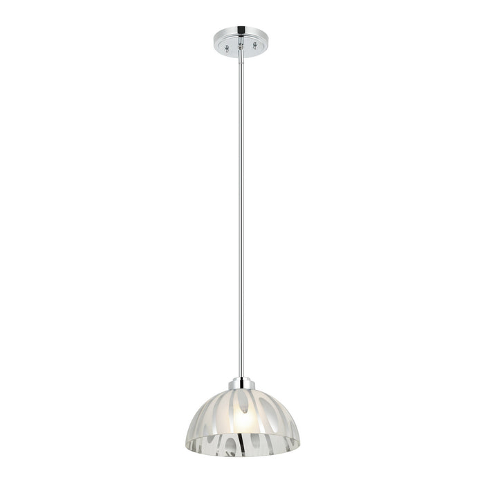 Varaluz - 1070P01MCH - One Light Pendant - Chroman Empire - Chrome