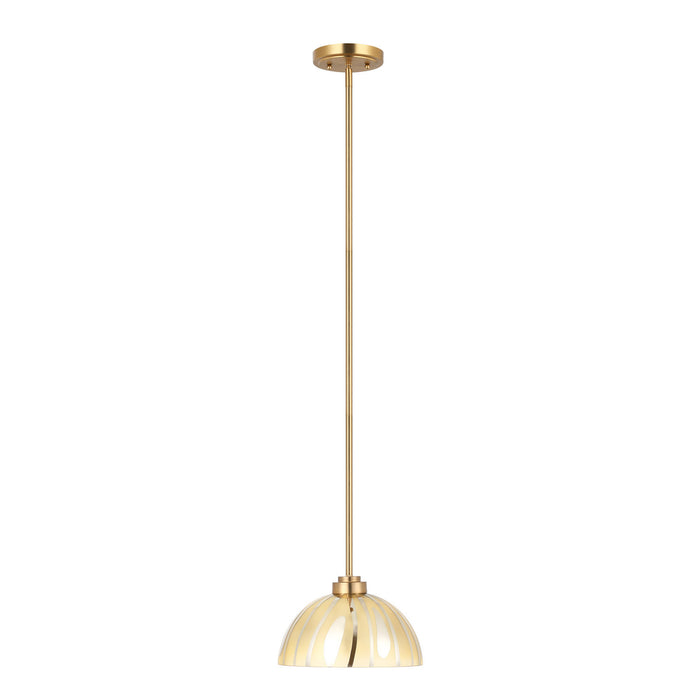 Varaluz - 1070P01MSG - One Light Pendant - Chroman Empire - Satin Gold