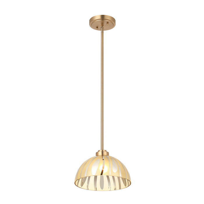 Varaluz - 1070P01MSG - One Light Pendant - Chroman Empire - Satin Gold