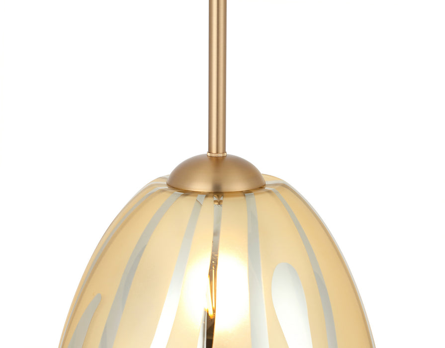 Varaluz - 1070P01SG - One Light Pendant - Chroman Empire - Satin Gold