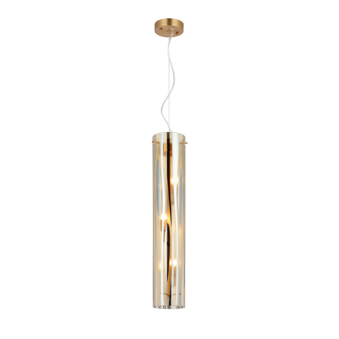 Varaluz - 1070P03SG - Three Light Pendant - Chroman Empire - Satin Gold