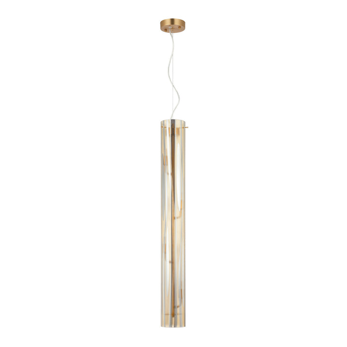 Varaluz - 1070P04SG - Four Light Pendant - Chroman Empire - Satin Gold