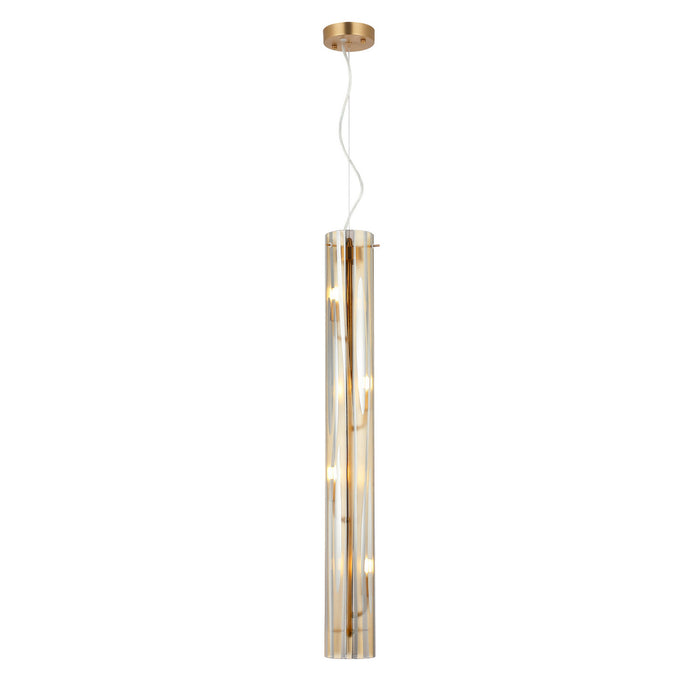 Varaluz - 1070P04SG - Four Light Pendant - Chroman Empire - Satin Gold