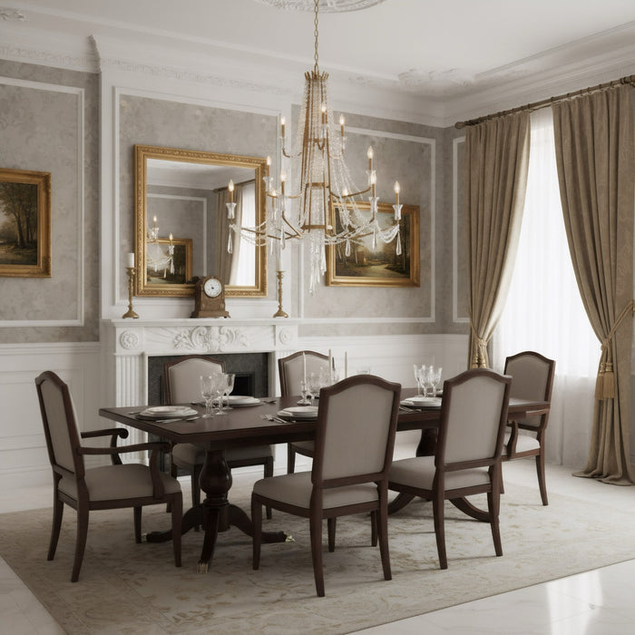 Varaluz - 270C12BK - 12 Light Chandelier - Barcelona - Brass Kisser
