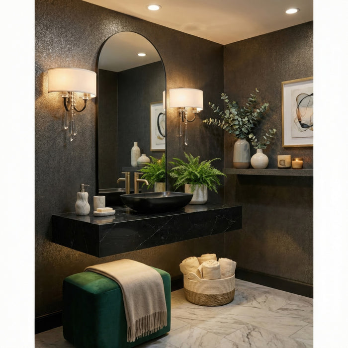 Varaluz - 270K02OX - Two Light Wall Sconce - Barcelona - Black